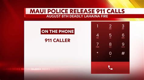 911 calls from deadly Lahaina wildfire reveal terror and panic in the rush to escape